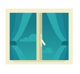 Window flat design style icon