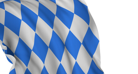 bavarian flag wide panorama oktoberfest background with white blue bavaria isolated white background