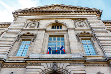 Exterior of the Louvre in Paris, France, Europe