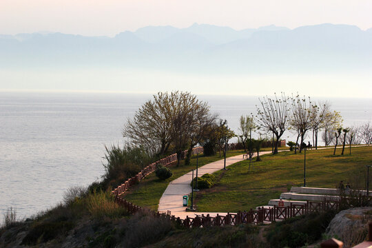 Duden coastal park in Lara district of Antalya, Turkey