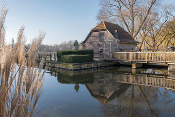 Obraz premium Fürstbischöfliche Kornwassermühle zu Nienborg.