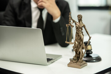 Business Lawyers having  Concepts of  Legal services at the law office work Legal advice online