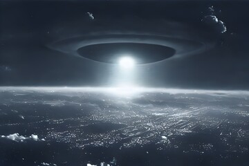 Flying saucer. UFO. UAP. The aliens have arrived. 