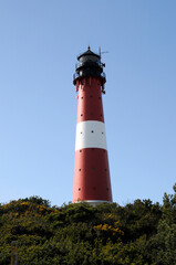 Fototapeta na wymiar Leuchtturm, Hörnum, Sylt, nordfriesische Insel, Schleswig Holstein, Deutschland, Europa