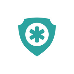 Fototapeta premium shield healthcare cross icon vector template