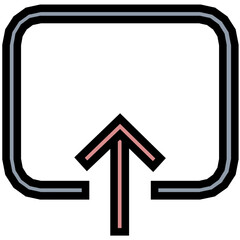 Uploading Vector Icon