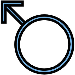 Male Gender Vector Icon