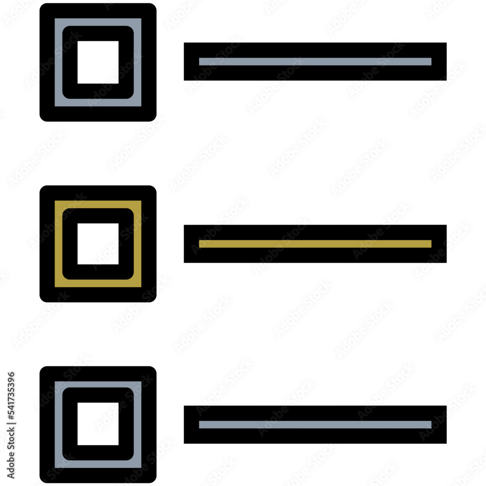 Poster checklist vector icon