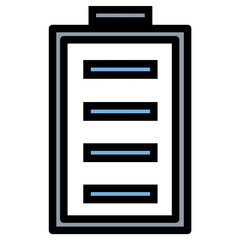 Full Battery Vector Icon