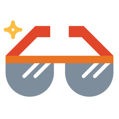 Sunglasses flat icon style