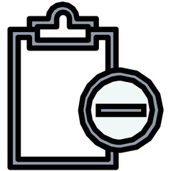 Remove Clipboard Vector Icon