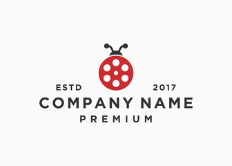 ladybug film logo design vector illustration template © putri syakilla