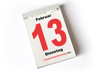 13. Februar 2024 Fastnachtsdienstag
