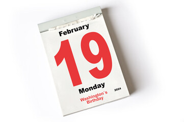 19. February 2024 Washington´s Birthday