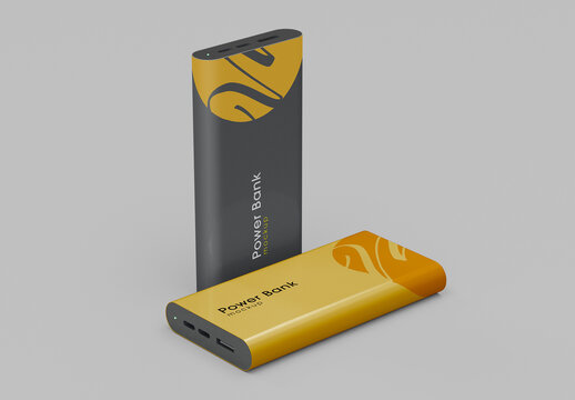 Two Position Power Banks Mockup