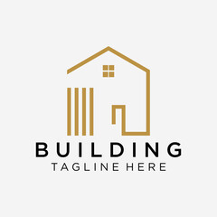 custom homes logo design concept with simple, minimalist and modern styles