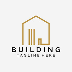custom homes logo design concept with simple, minimalist and modern styles