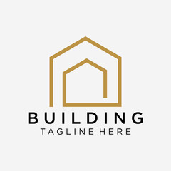 custom homes logo design concept with simple, minimalist and modern styles