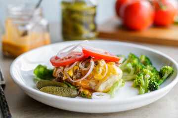 Cheeseburger Pizza Chicken