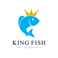 Obraz premium king fish logo
