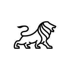 outline lion logo