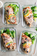 Veggie Supreme Pizza Chicken