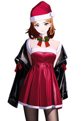 Obraz premium christmas girl