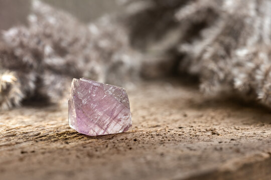 Fluorite or fluorspar mineral crystal gem stone