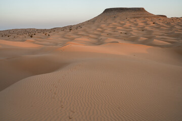 Obraz na płótnie Canvas Views of the desert, Douz region, southern Tunisia