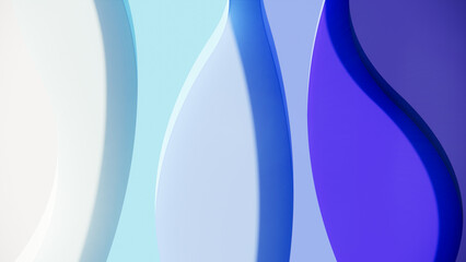 Abstract color shape background with light blue and dark blue gradient. Design for artwork, background, template, presentation, name card.