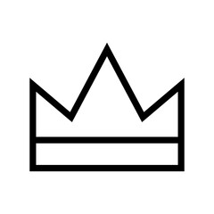 crown icon vector logo template