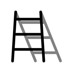 ladder icon in trendy flat design