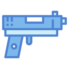 gun two tone icon style