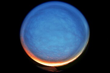 Obraz premium Sunset over rural scenery