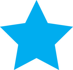 blue star icon  on white (vector)