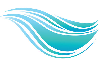 abstract blue wave colorful background vector illustration