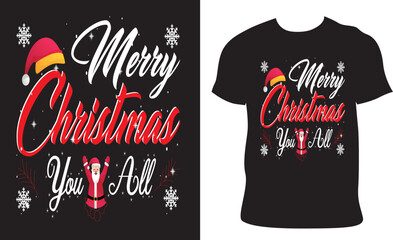 merry christmas trendy t-shirt vector design 