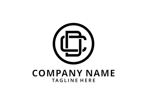 Illustration ODC letter design for any business