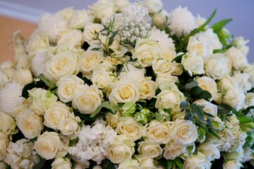 Wedding flowers as decoration