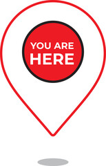 You Are Here Location Pointer Pin