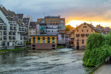 Strasbourg at evening time