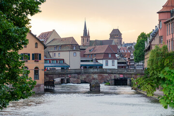 Strasbourg at evening time