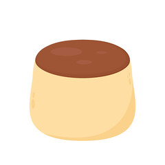 Pudding vector. symbol. pudding logo design.