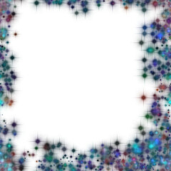 Obraz premium Transparent bokeh overlay, confetti background