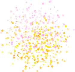 Transparent bokeh overlay, confetti background