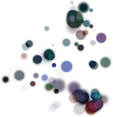 Transparent bokeh overlay, confetti background