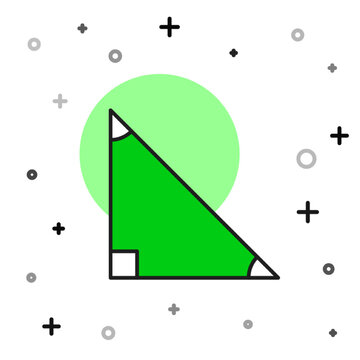 recommend clip art: Filled outline Triangle math icon isolated on white background. Vector