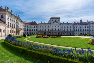 view of the Esterhazy Palace or Hungarian Versailles in Fertod