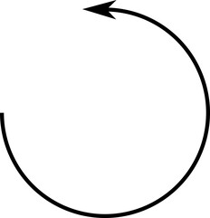 black circle arrows icon 