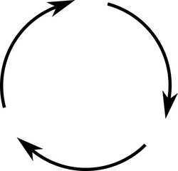 Fototapeta na wymiar black circle arrows icon 